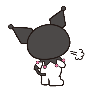 Angry kuromi turning away
